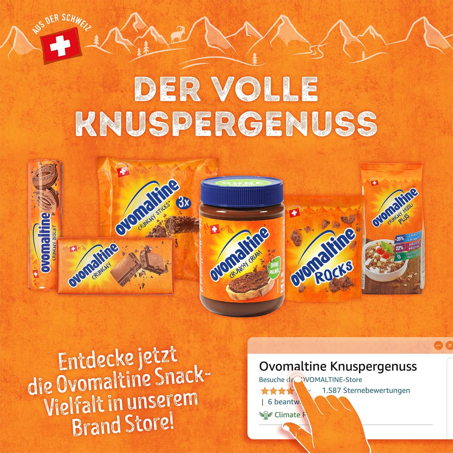 Ovomaltine Crunchy Protein Muesli Cerealien