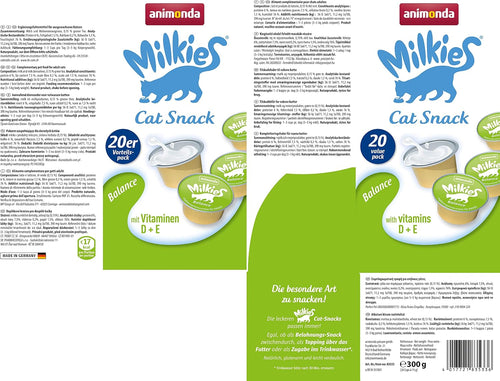 animonda Milkies Katzensnack Cups Selection Mixpack 20 x