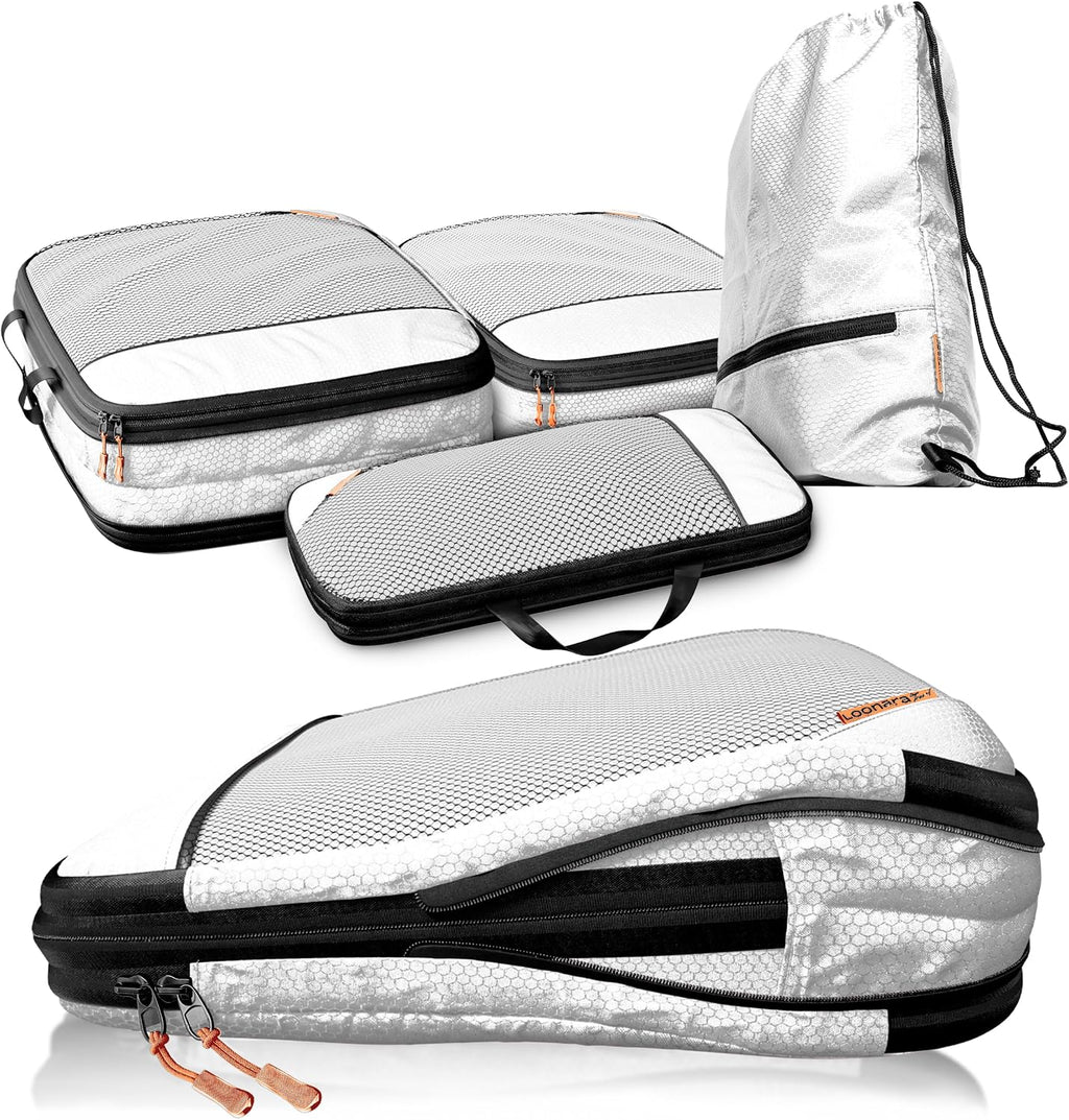 Packing Cubes Kompressions Reise Koffer Organizer Set - Gepaeck Ordnung