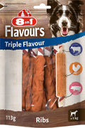 8in1 Hunde Kaustangen Triple Flavour Beutel 3er Pack