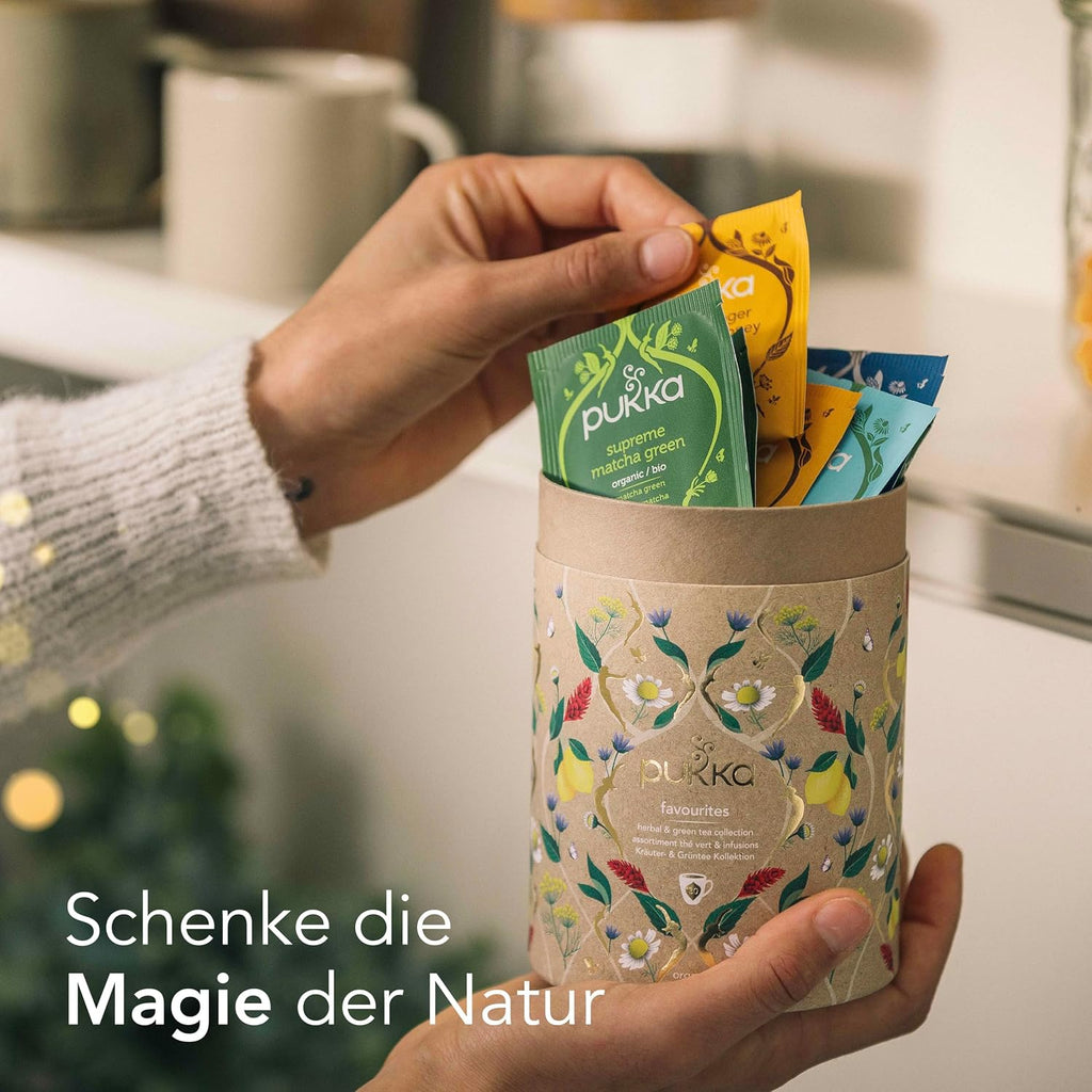 Pukka Bio Tee Geschenkset Seelenzauber 30 Beutel 5 Sorten
