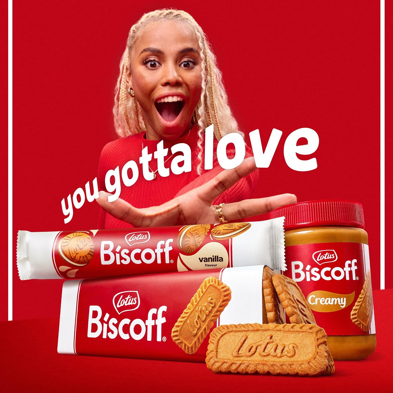 Lotus Biscoff karamellisierter Keks einzeln verpackt 300 Stueck Ei enthalten