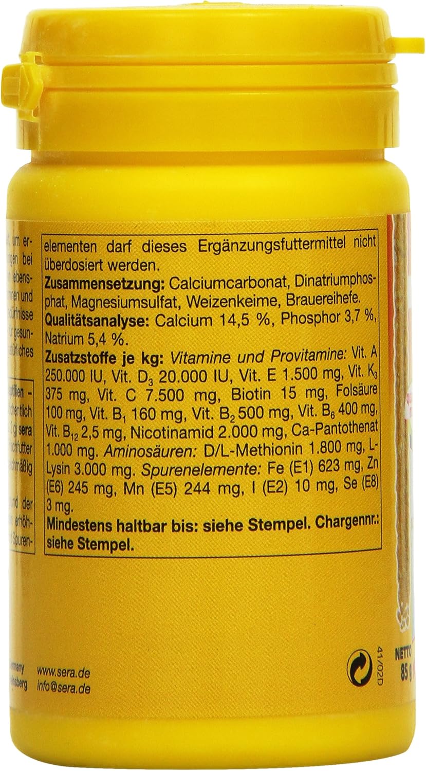 Sera Reptimineral H Mineral Vitamin Pulver Reptilien 100 ml 85 g