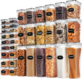 36er Set luftdichte Vorratsdosen Lebensmittelbehaelter Kuechen Organizer