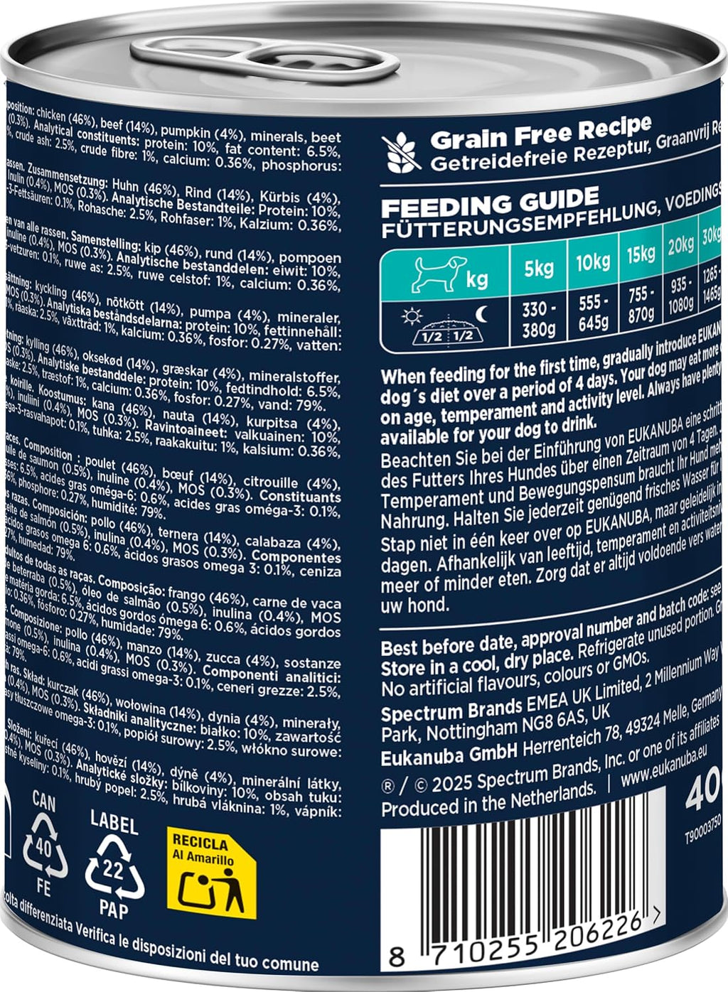 Hundefutter nass Rind Kürbis getreidefrei 6 x verschiedene Sorten