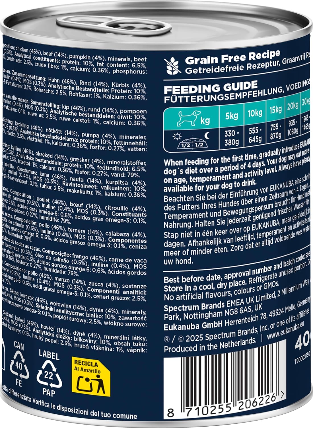 Hundefutter nass Rind Kürbis getreidefrei 6 x verschiedene Sorten