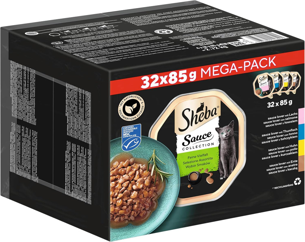 Nassfutter Katzen SHEBA verschiedene Sorten Sauce Collection MSC