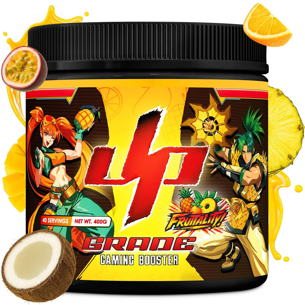 UP‑GRADE Gaming Booster Pulver 40 Portionen Fokus & Power verschiedene Sor