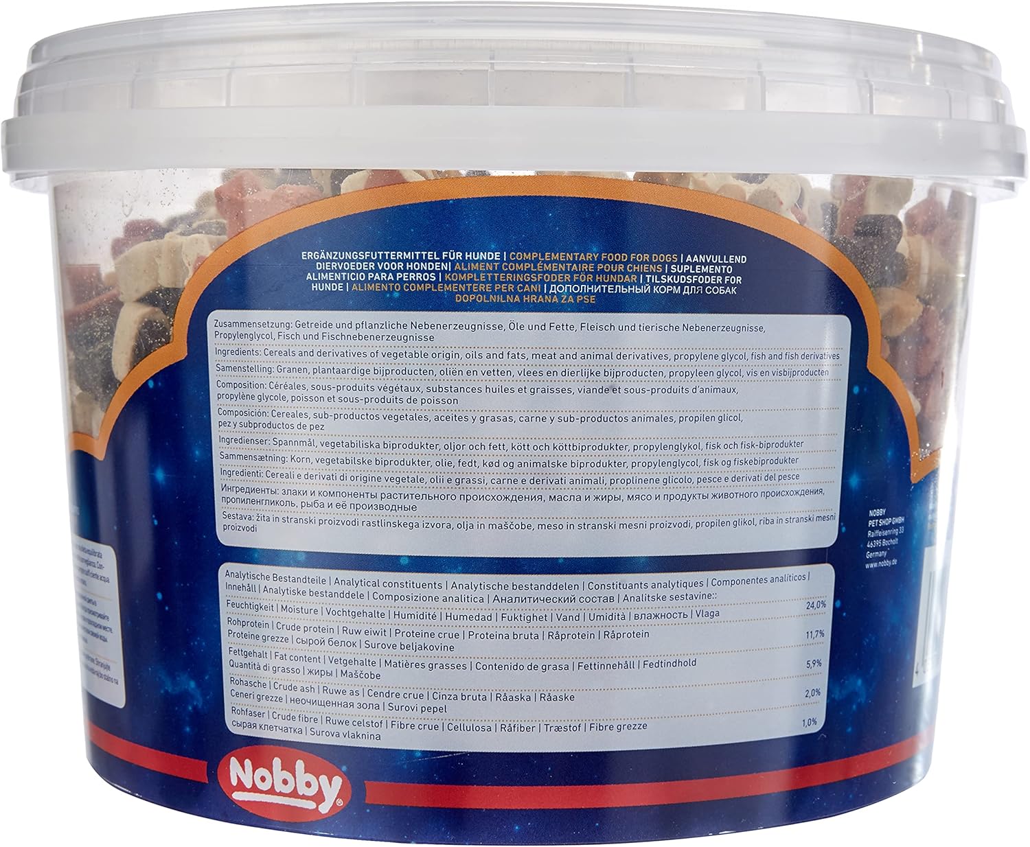 Nobby STARSNACK Party Mix für Hunde, 1 Eimer (1800 g)