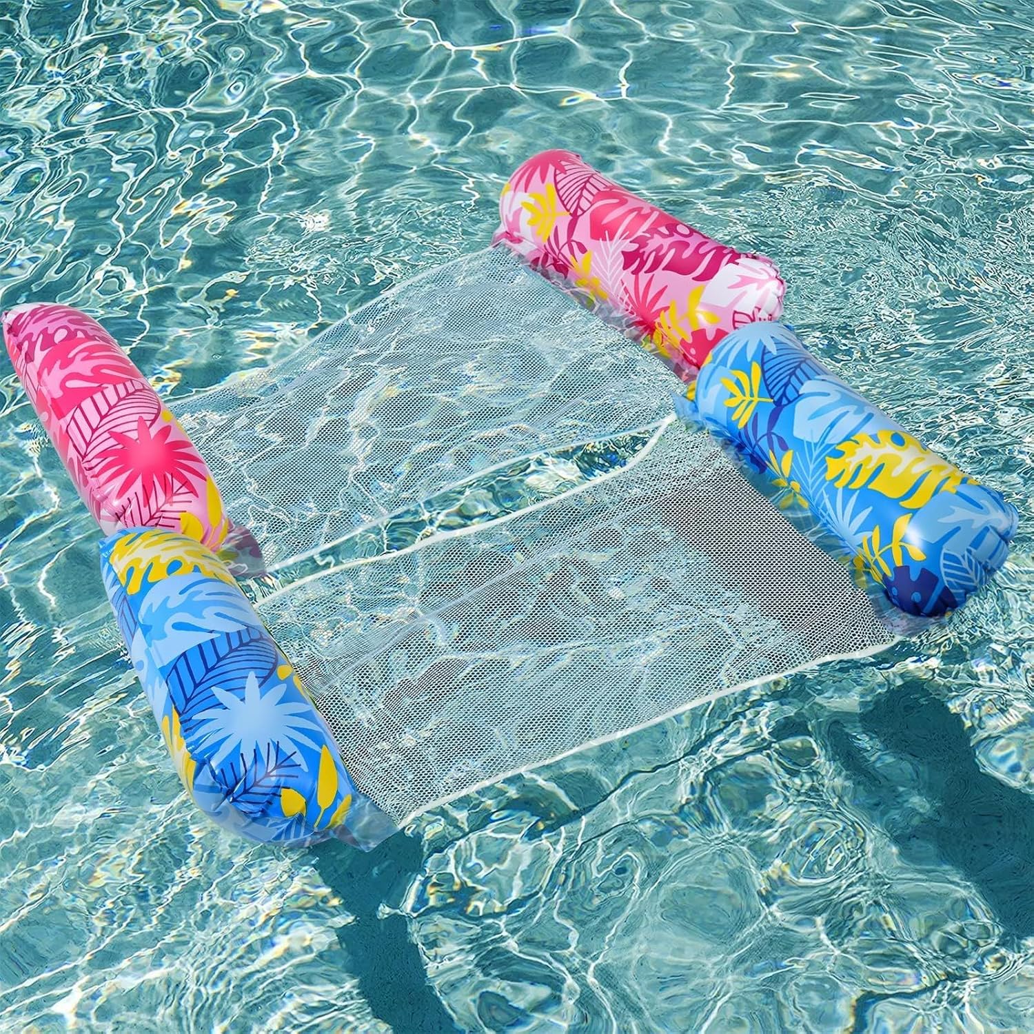 Elidepe XL Pool Luftmatratze 2er Set Wassersessel Wasserhaengematte 4-in-1