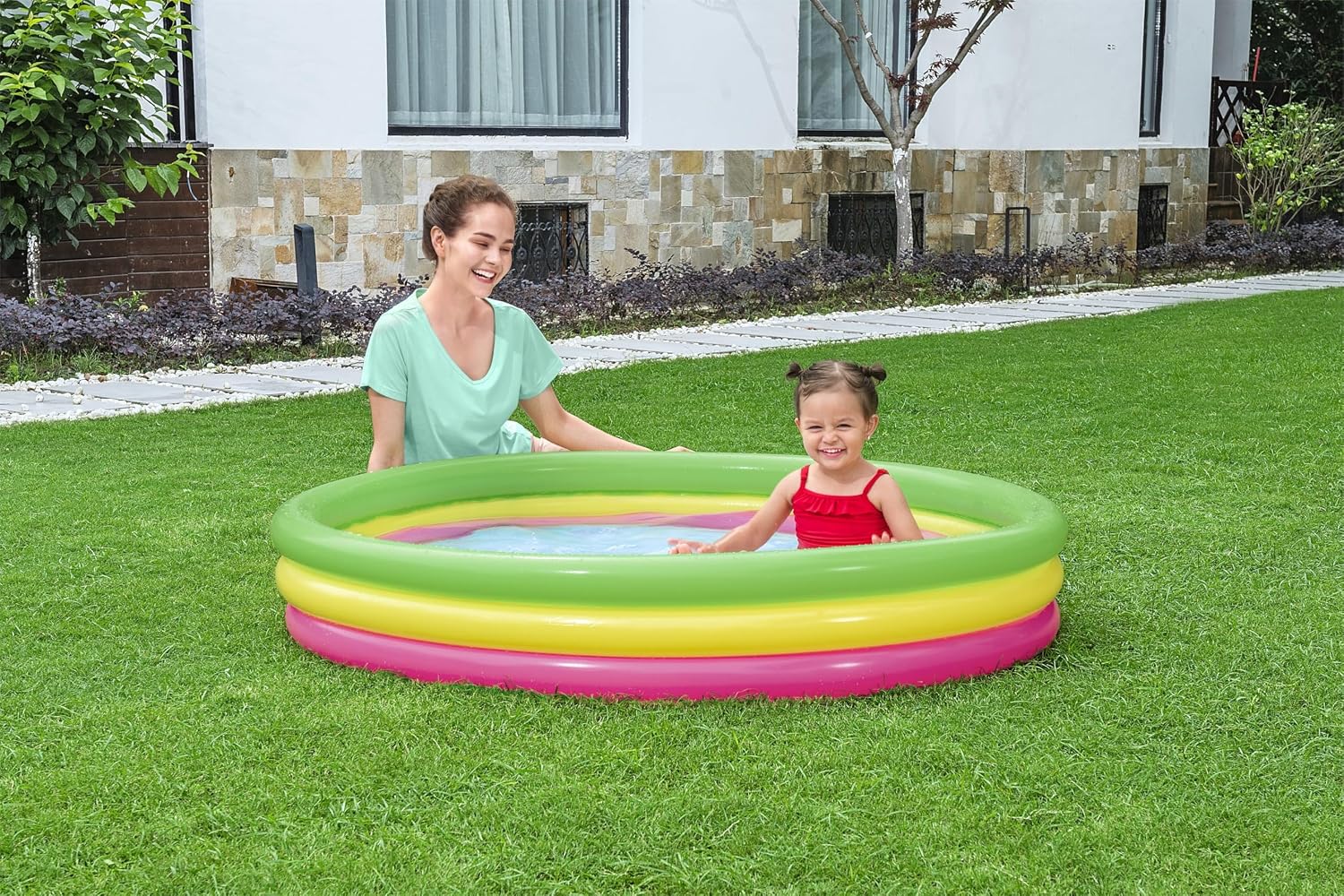 Bestway Planschbecken Summer 102 x 25 cm rund 102x102x25 cm 24cm-30cm