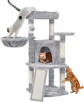 Katzen Kratzbaum 107 cm mit Höhle Sisal Plüsch stabil Katzenmöbel