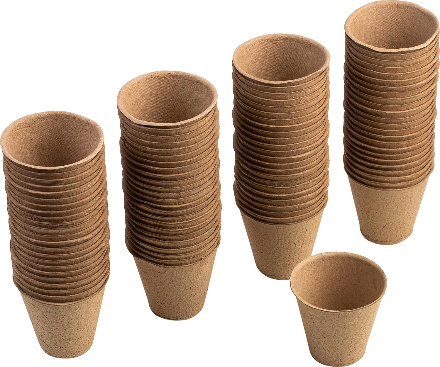 96 Bio Anzuchttoepfe 6x6 cm Pflanztoepfe Set 4cm-8cm biologisch abbaubar