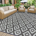 Homcomodar Outdoor Teppich 180x270 cm wetterfest reversibel UV-bestaendig