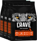 CRAVE Trockenfutter fuer Hunde ohne Getreide proteinreich verschiedene Sorten