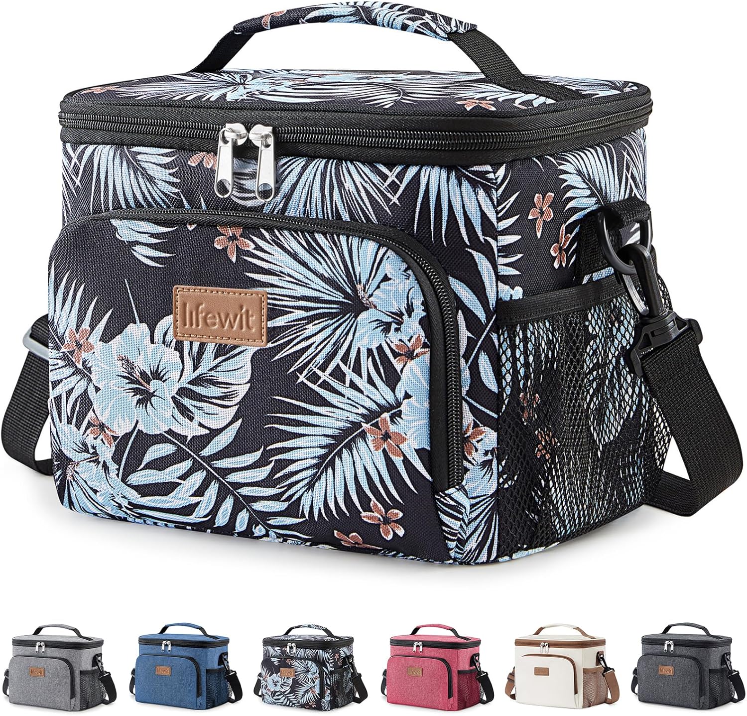 Lifewit Kuehltasche fuer 12 Dosen, isoliert, auslaufsicher, Schulterriemen M-L