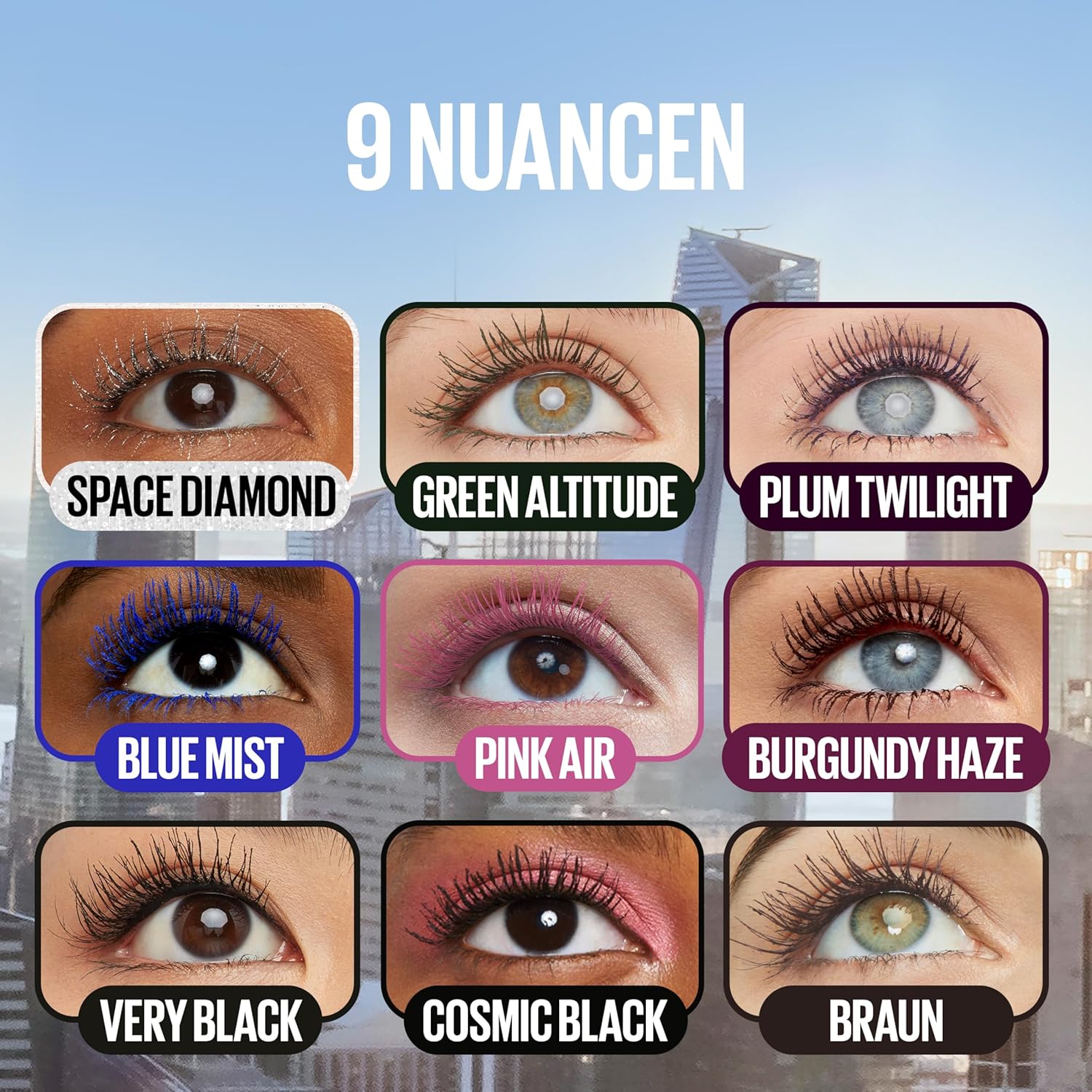 Maybelline Sky High Mascara Very Black 7,2 ml Wimperntusche Laenge Volumen