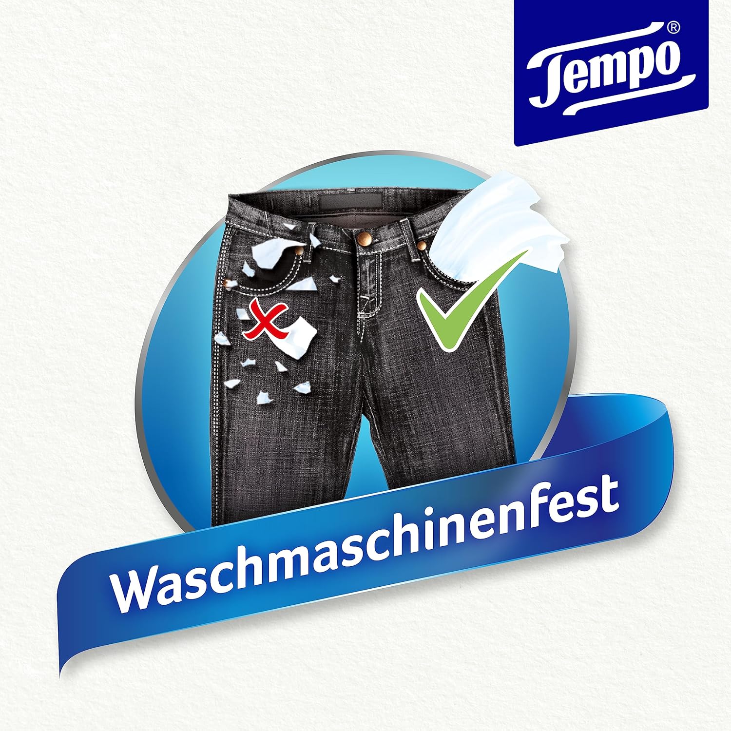 Tempo Taschentuecher Mini Pack 9x5 Stueck 45 Tuecher weich kompakt