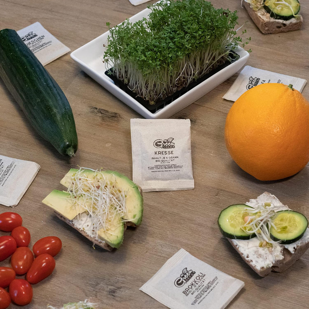 Bio Sprossensamen Set Microgreens Keimsamen Starterset Anzucht