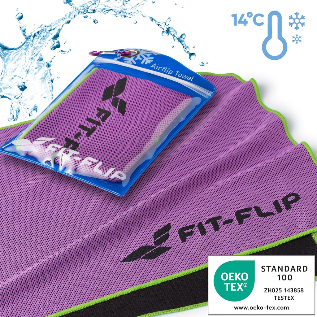 Fit-Flip Airflip Kuehltuch Mikrofaser 100x30 cm blau 100cm-120cm