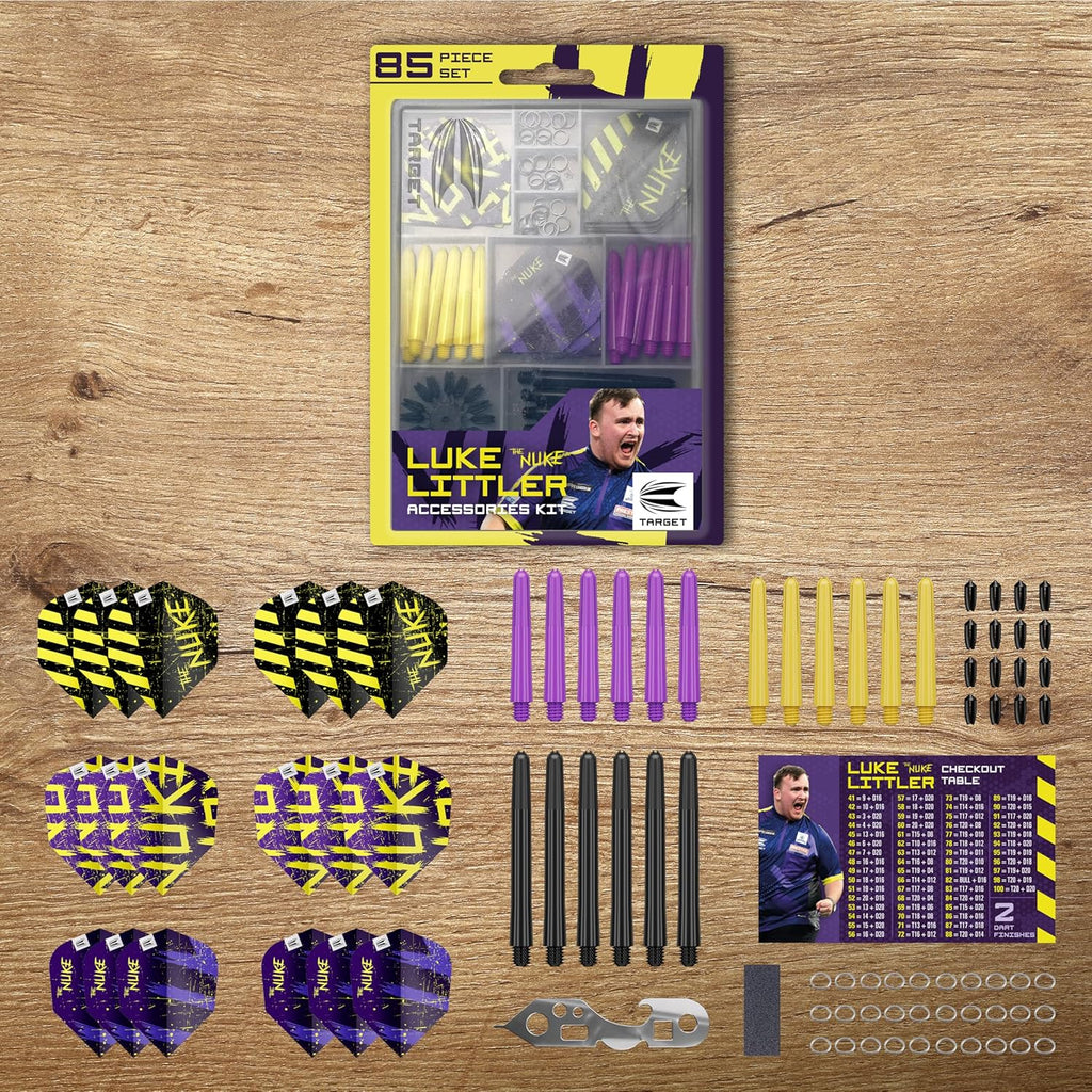 Target Luke Littler Steel Tip Darts Set Nuke Player Edition