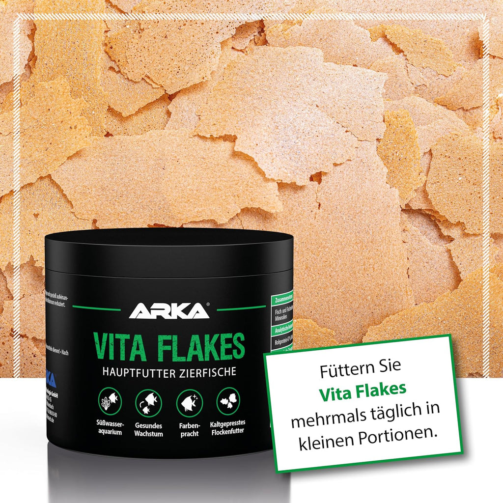 ARKA Vita Flakes Flockenfutter Zierfische kaltgepresst Farbenpracht