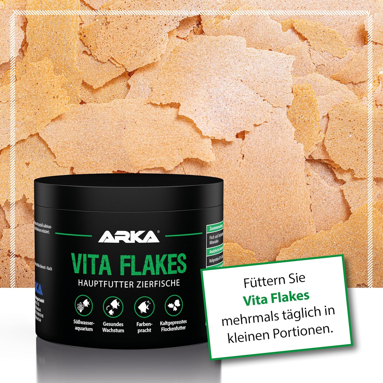 ARKA Vita Flakes Flockenfutter Zierfische kaltgepresst Farbenpracht
