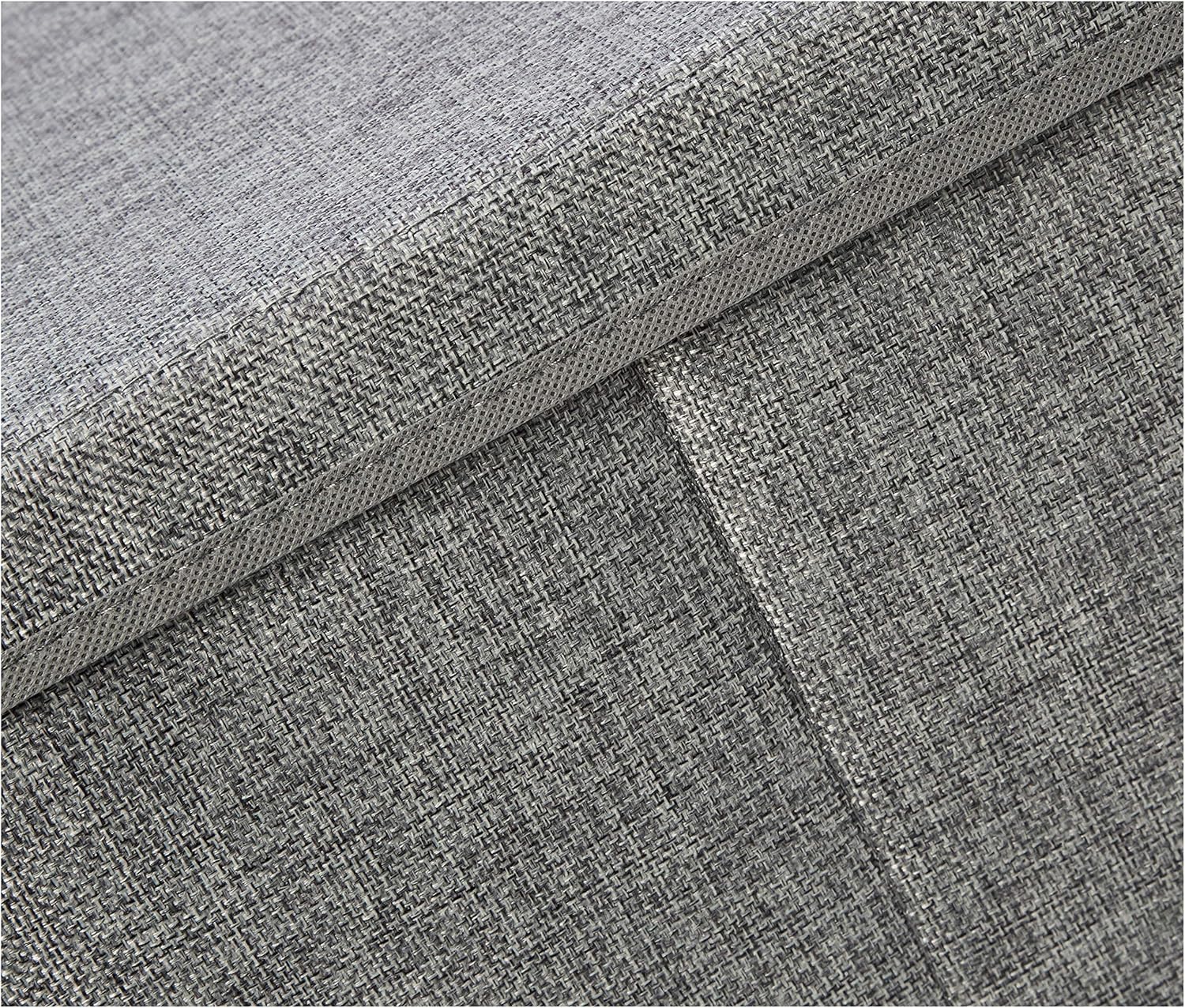 Amazon Basics Aufbewahrungswuerfel Sackleinen faltbar Grau 2er Set