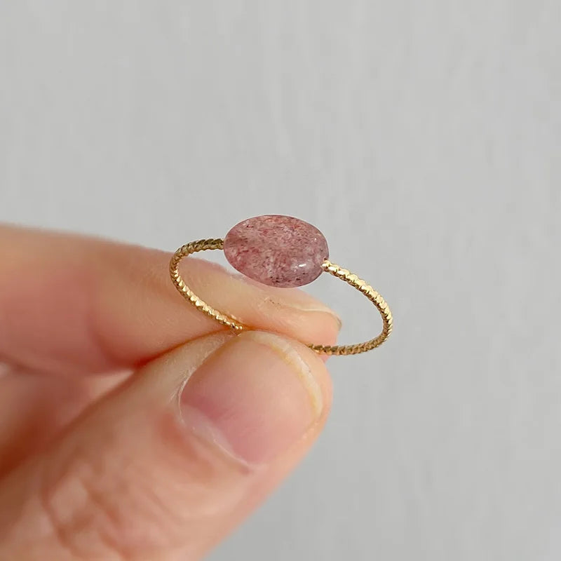 Damen Naturstein Ring – Edelstein, Cocktailring, Modeschmuck, Geschenk