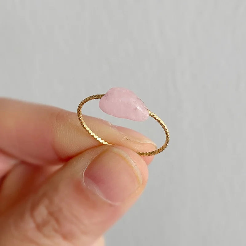 Damen Naturstein Ring – Edelstein, Cocktailring, Modeschmuck, Geschenk