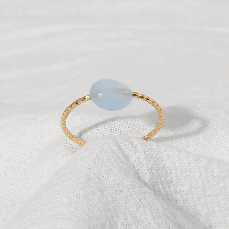 Damen Naturstein Ring – Edelstein, Cocktailring, Modeschmuck, Geschenk