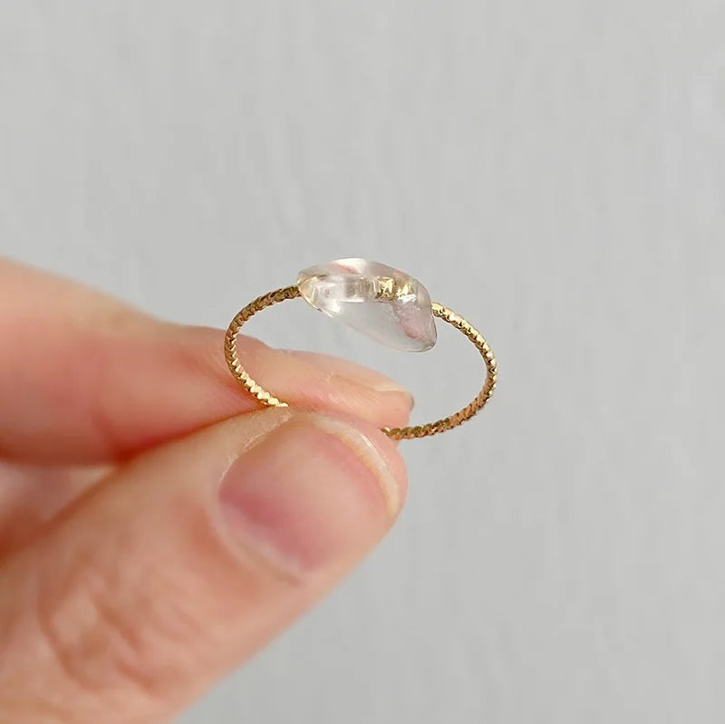 Damen Naturstein Ring – Edelstein, Cocktailring, Modeschmuck, Geschenk