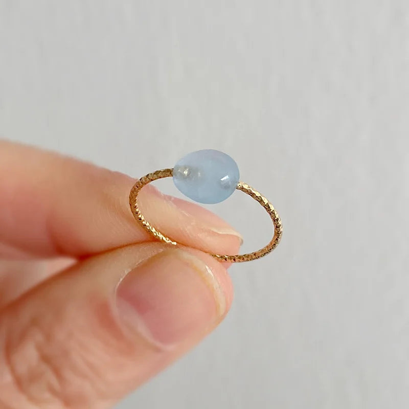 Damen Naturstein Ring – Edelstein, Cocktailring, Modeschmuck, Geschenk