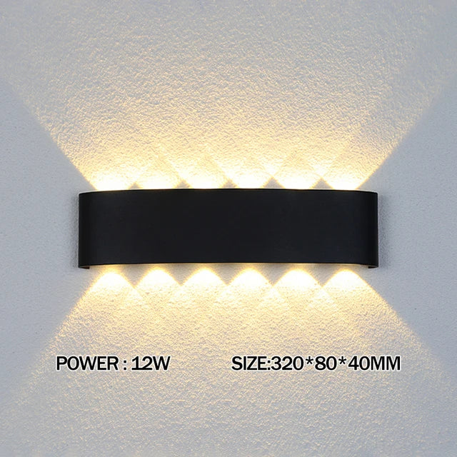 LED Wandlampe – Innen & Außen, Wasserdicht, 2W–12W, Modern