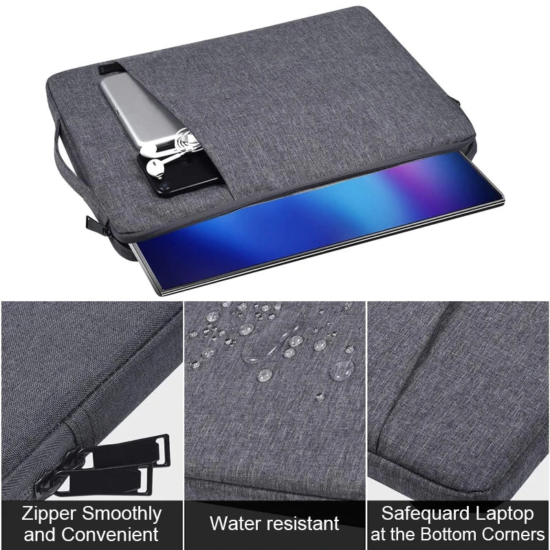 Laptop Sleeve Tasche – Wasserabweisend, 13–15,6 Zoll für MacBook & Notebooks