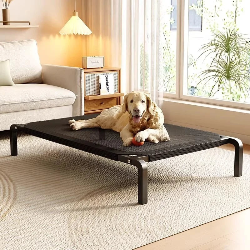 Erhöhtes Hundebett – Atmungsaktiv, Für alle Jahreszeiten, Outdoor & Indoor