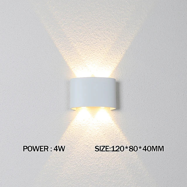 LED Wandlampe – Innen & Außen, Wasserdicht, 2W–12W, Modern