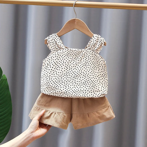 2‑tlg. Sommer‑Set für Mädchen – Ärmloses Outfit für Babys & Kleinkinder
