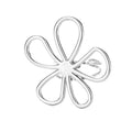 Damen Edelstahl Blumen Ring – Offen, Gold Farbe, Trendy, Modeschmuck, Geschenk