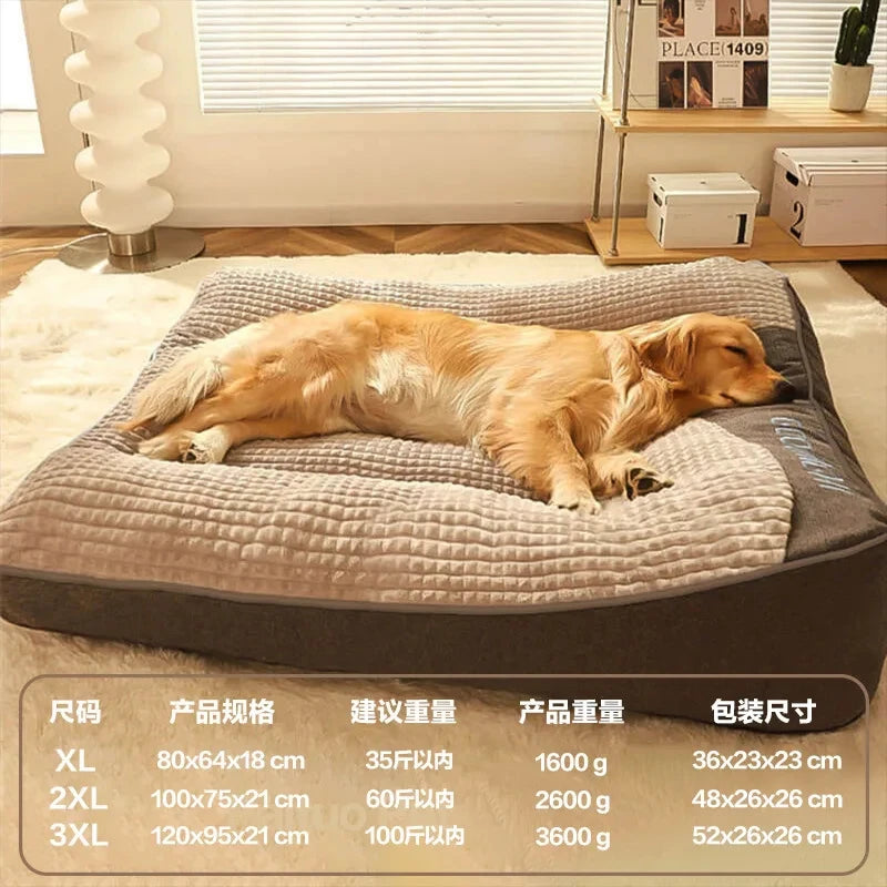 Hundebett Ganzjahres – Große Rassen, Abnehmbarer & Waschbarer Bezug