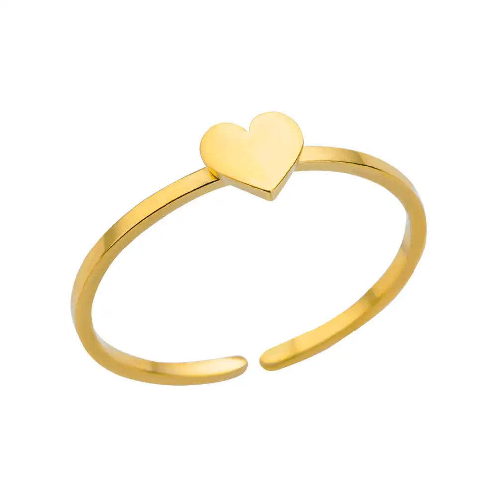 Edelstahl Ringe für Damen – 316L, Verstellbar, Muschel-Design