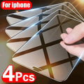 4er-Pack Panzerglas für iPhone – iPhone 6 bis 17 Pro Max, Displayschutz