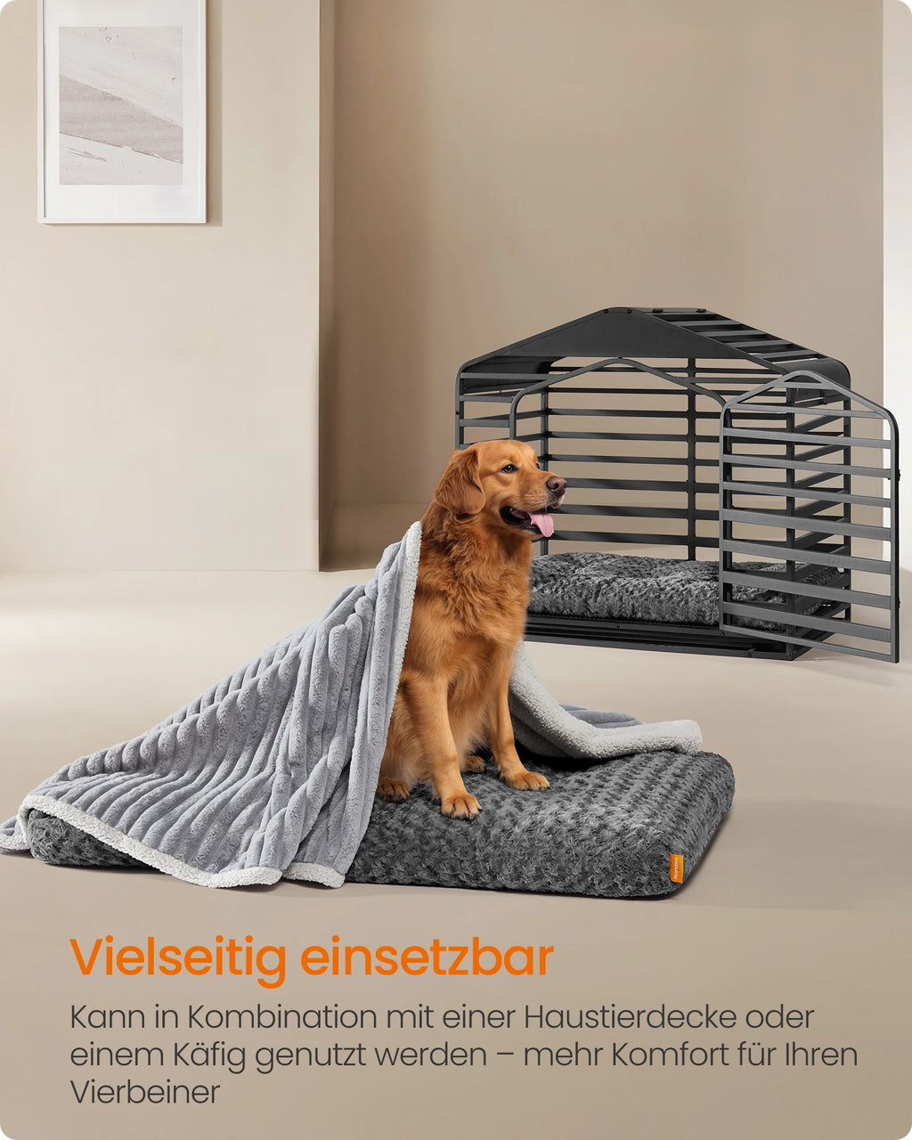 Hundekissen XXL – Flauschig, Große Hunde, Waschbar