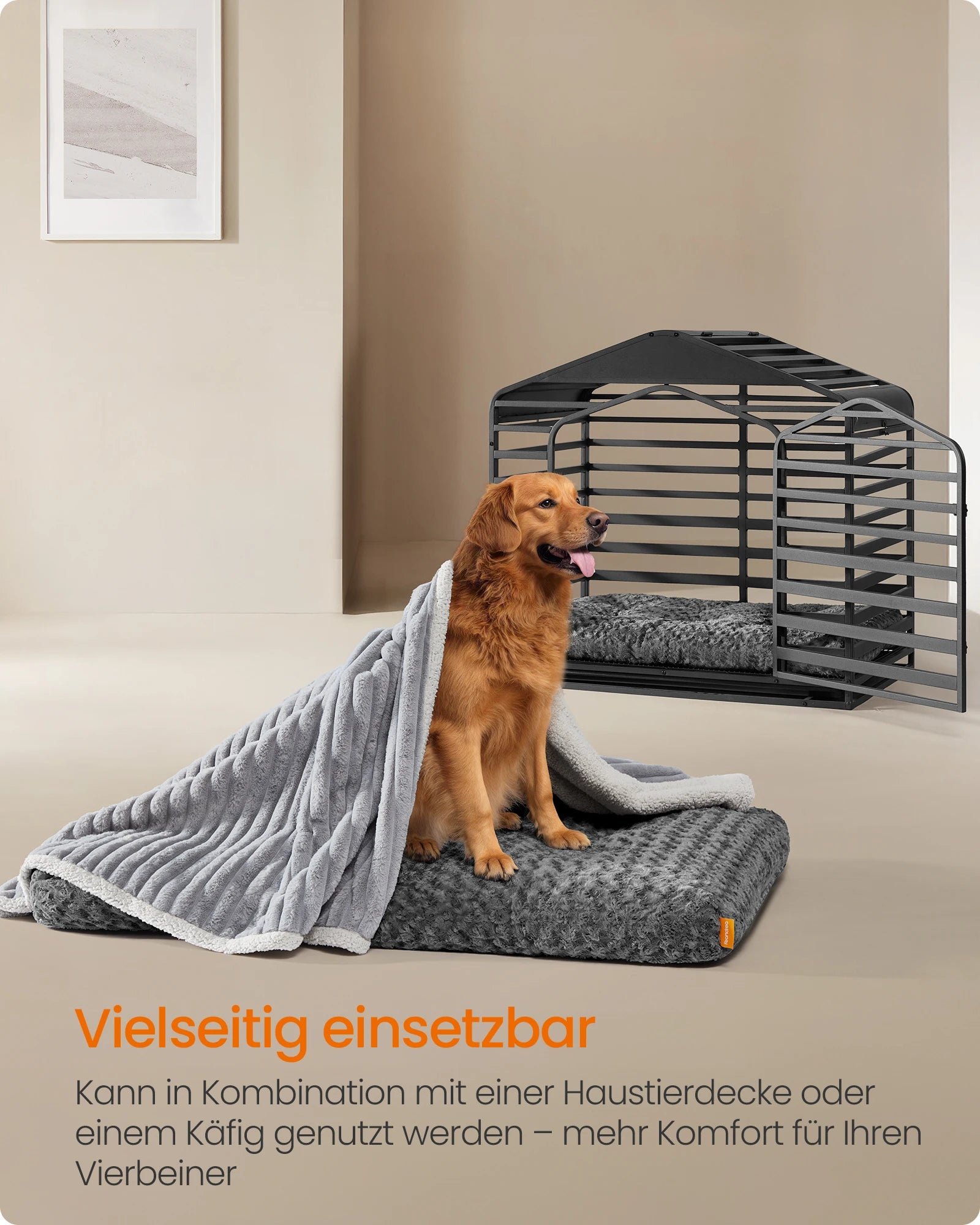 Hundekissen XXL – Flauschig, Große Hunde, Waschbar