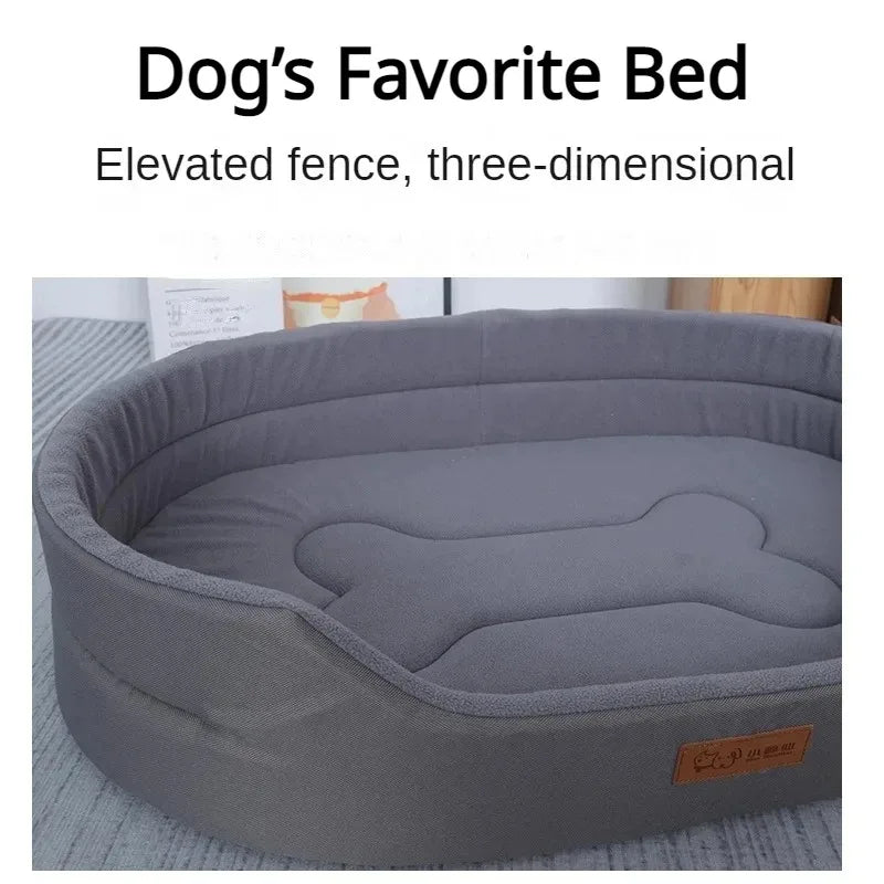 Winter Hundekissen Sofa – Flauschig, Warm, für Große Hunde
