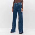 Fashion Is Not Outdated Women's Elastic Wide-leg Jeans Women's European and American Women's Clothing Casual and Versatile