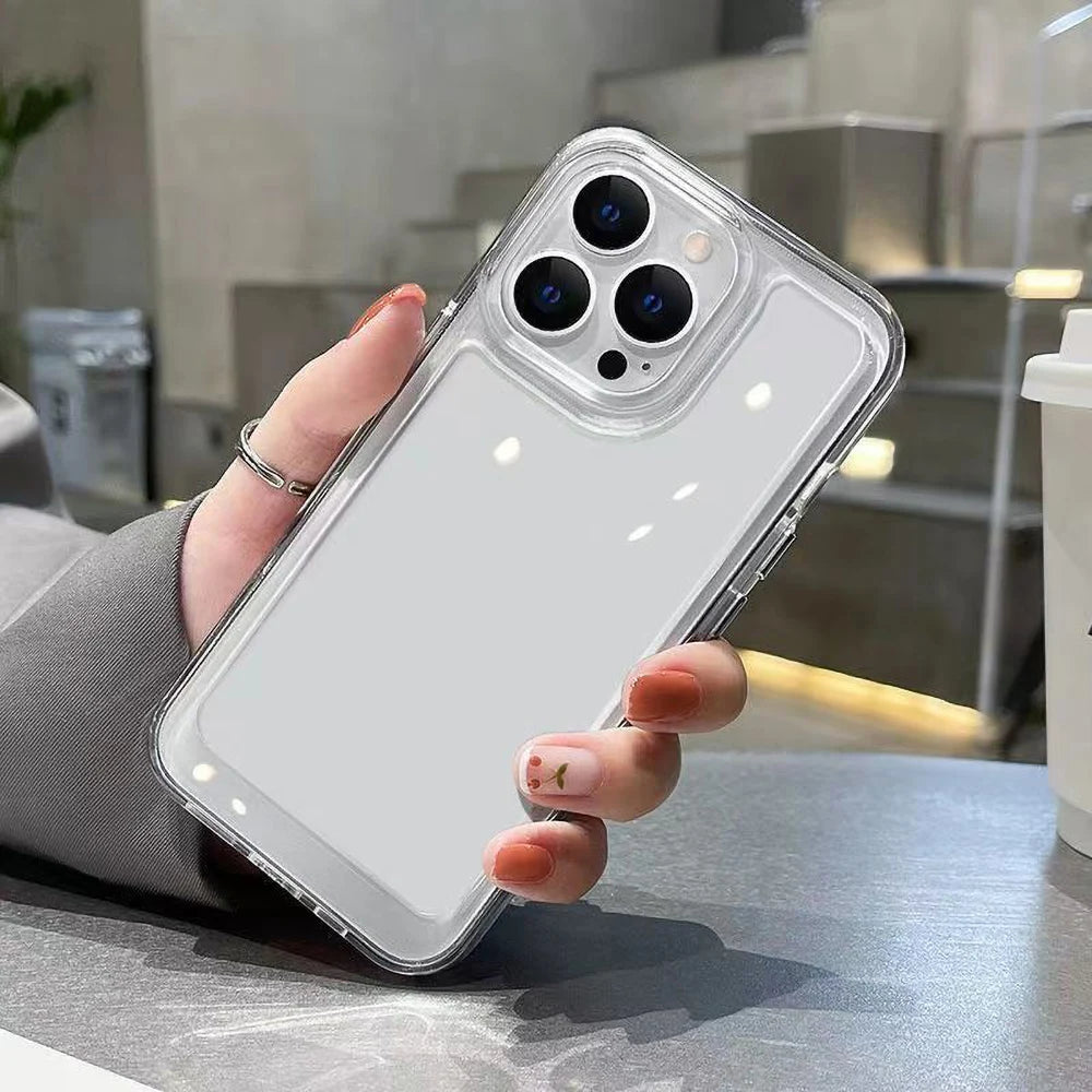 Silikon iPhone Hülle – Stoßfest, Transparent – iPhone 11 bis 17