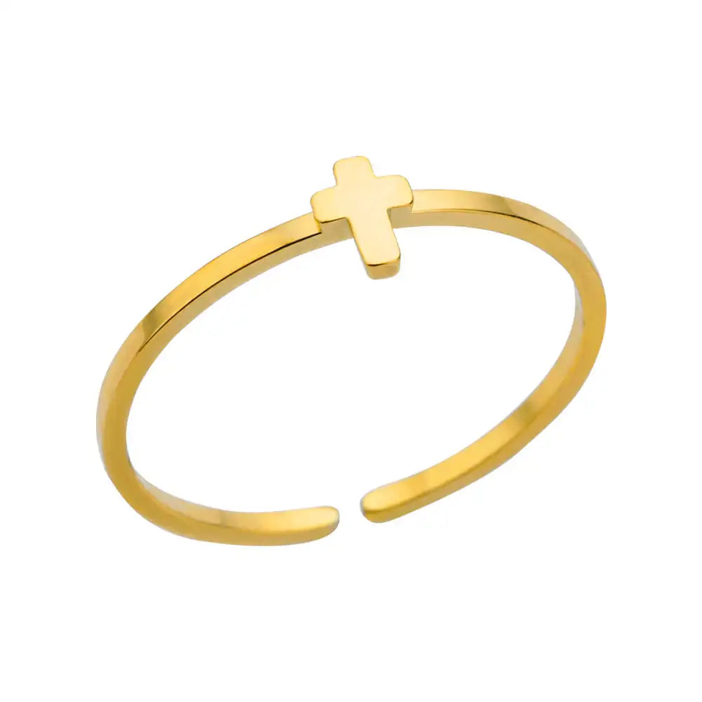 Edelstahl Ringe für Damen – 316L, Verstellbar, Muschel-Design