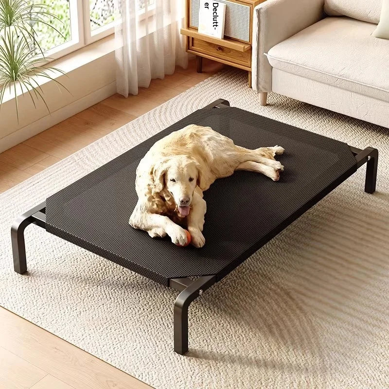 Erhöhtes Hundebett – Atmungsaktiv, Für alle Jahreszeiten, Outdoor & Indoor
