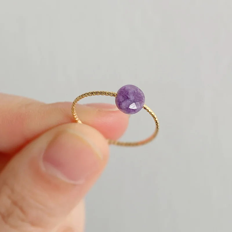 Damen Naturstein Ring – Edelstein, Cocktailring, Modeschmuck, Geschenk